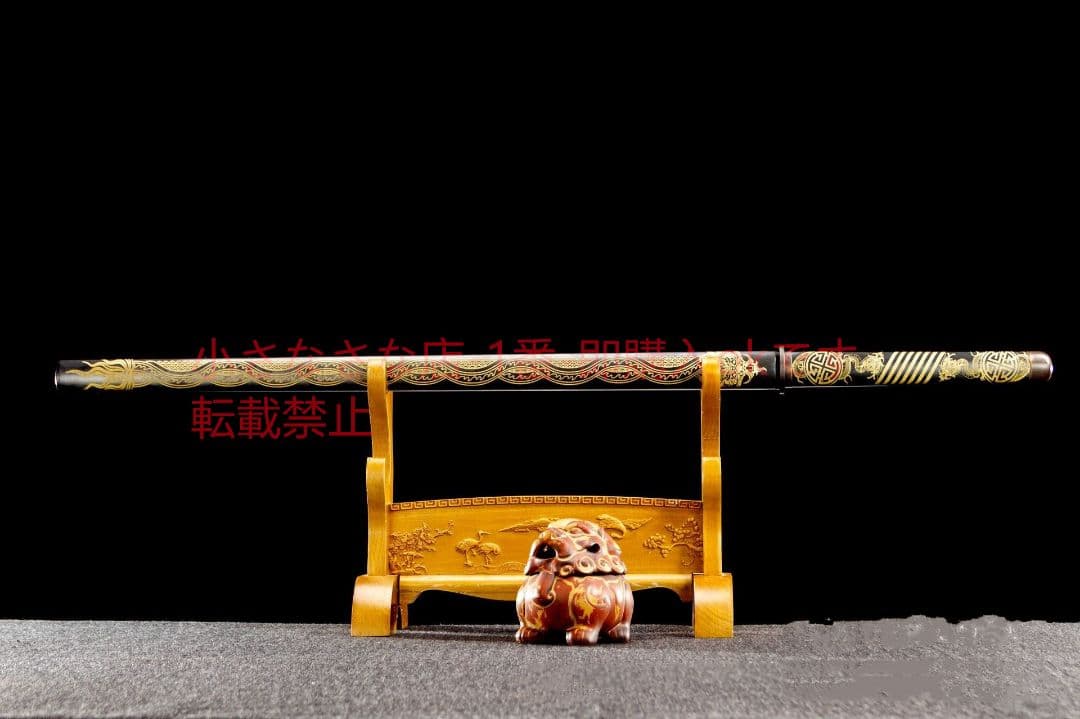 黒刀魔龍-高性能マンガン鋼  武具 刀装具 日本刀 唐剣  模擬刀  居合刀