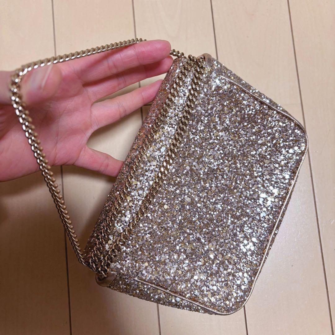 JIMMY CHOO ゴールド パーティーバッグ