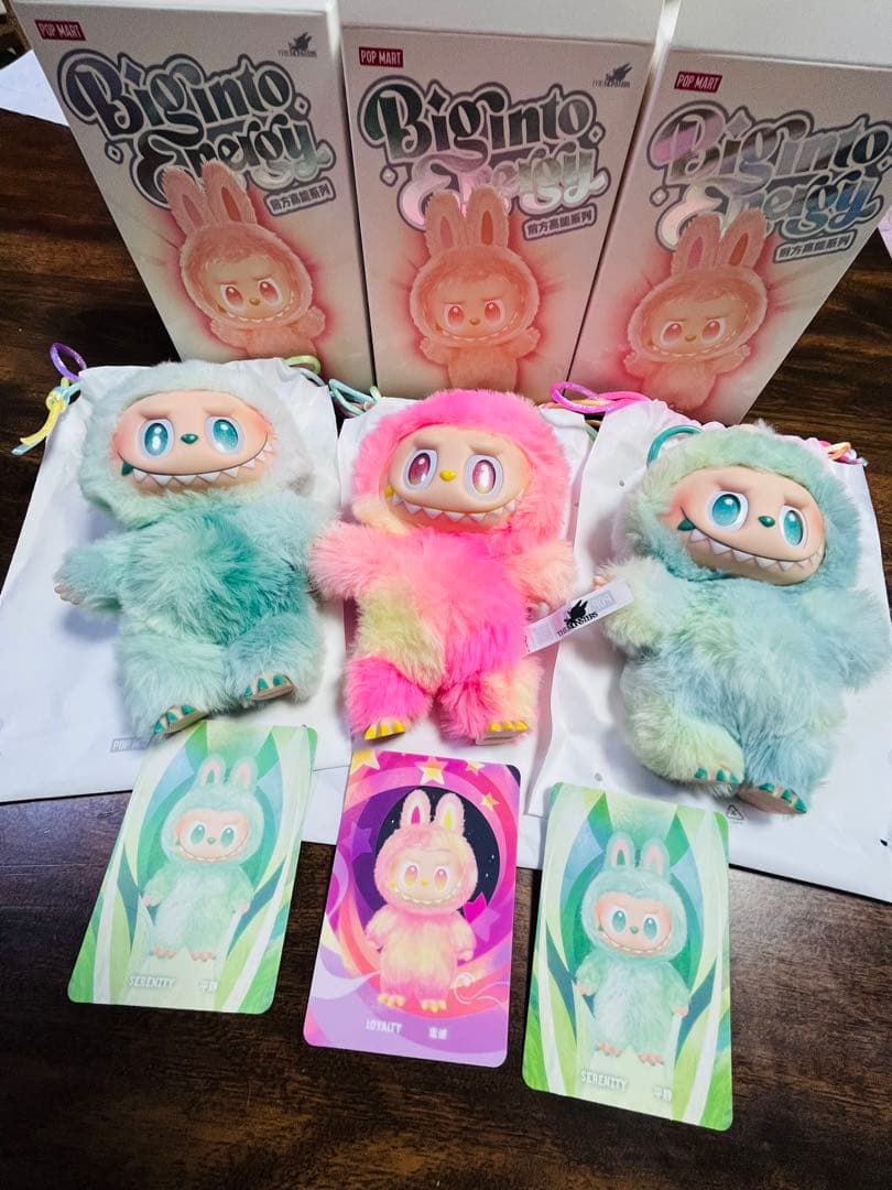 POP MART ラブブ正規品 ぬいぐるみ 3体セット　紙袋付き