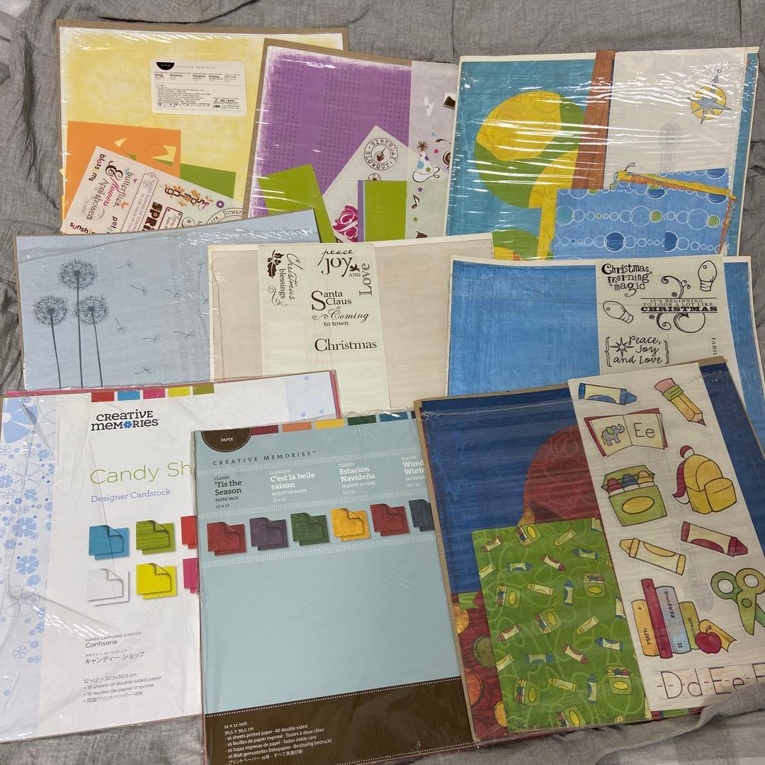 Creative Memories 12インチペーパー色々セット