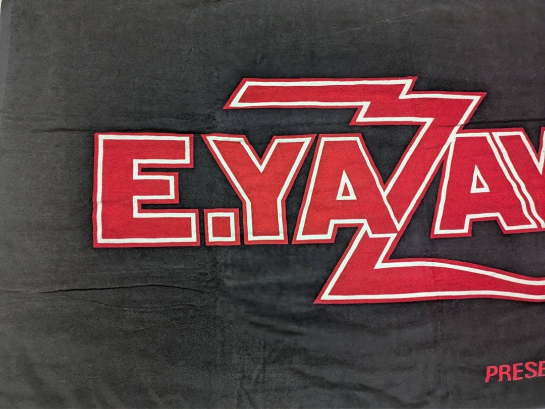 矢沢永吉SBTスペシャルビーチタオル （ロゴ蓄光）ブラック/レッド 矢沢