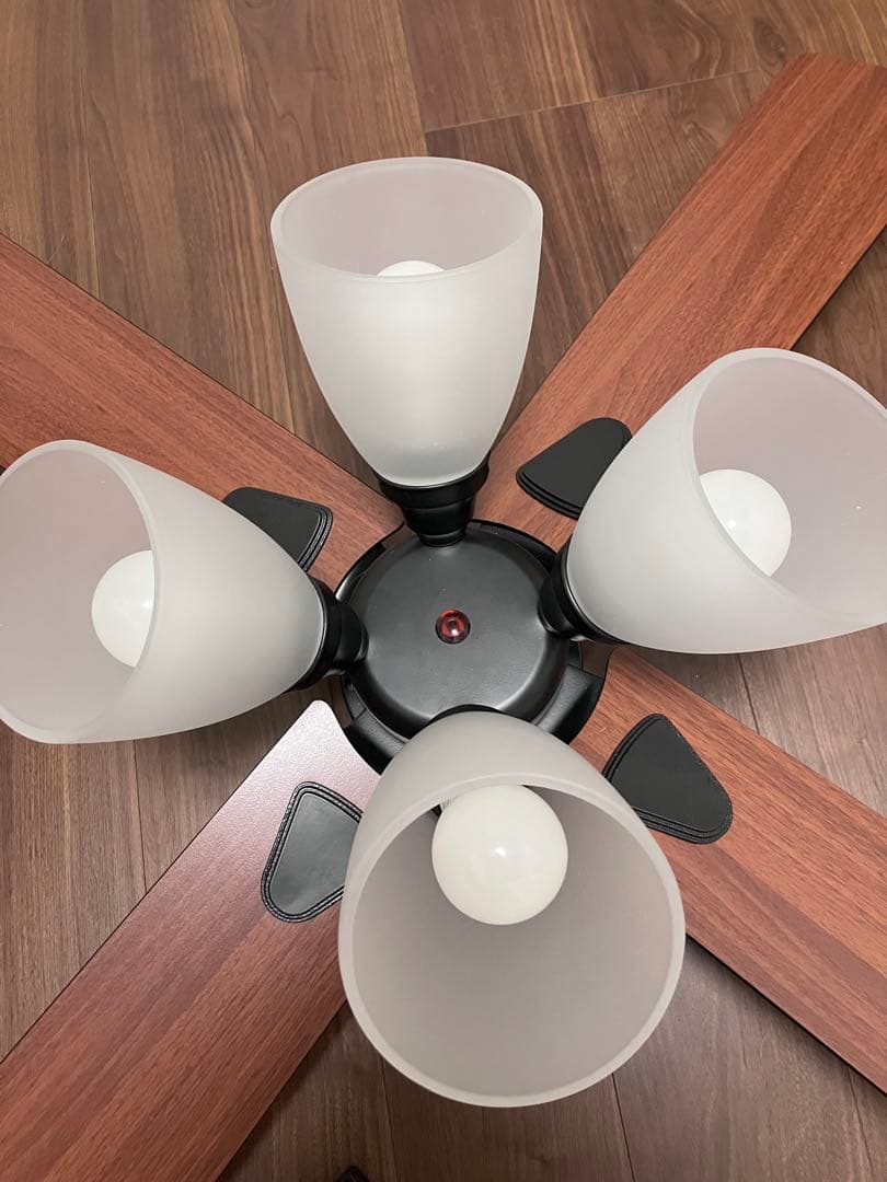 【美品】ラスボルタ シーリングファンライト 4灯 ブラック&ウォルナット 本体 Amazon.co.jp : LOWYA ロウヤ 照明 シーリングファンライト シーリング