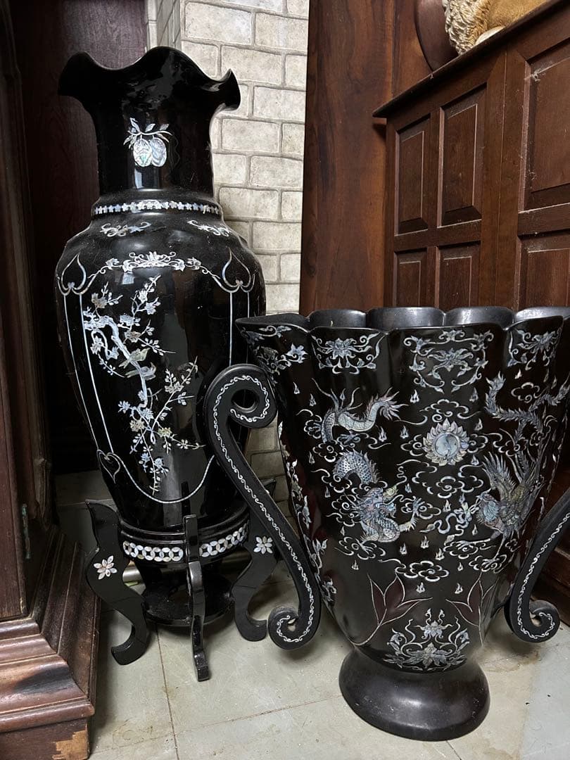 染付皆具 手塚央 茶道具 古物品 木箱入