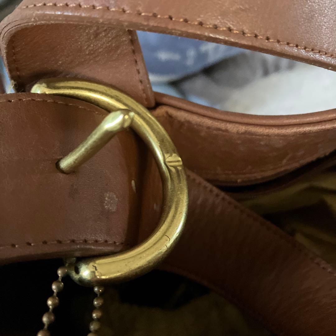 オールドコーチ ブラウンショルダーバッグ