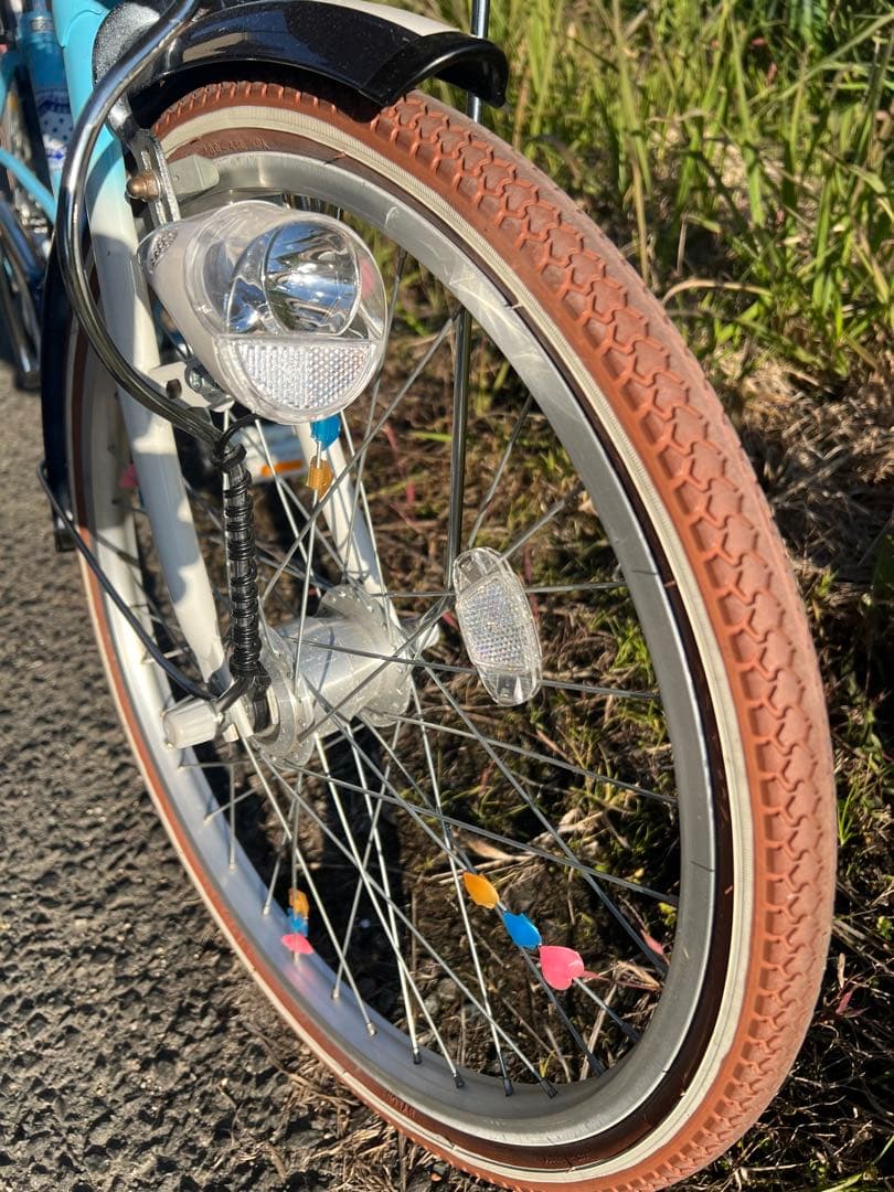 名古屋市内お届け無料22インチジュニアサイクル青い子供用自転車