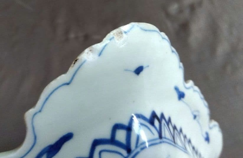 骨董　染付　角皿