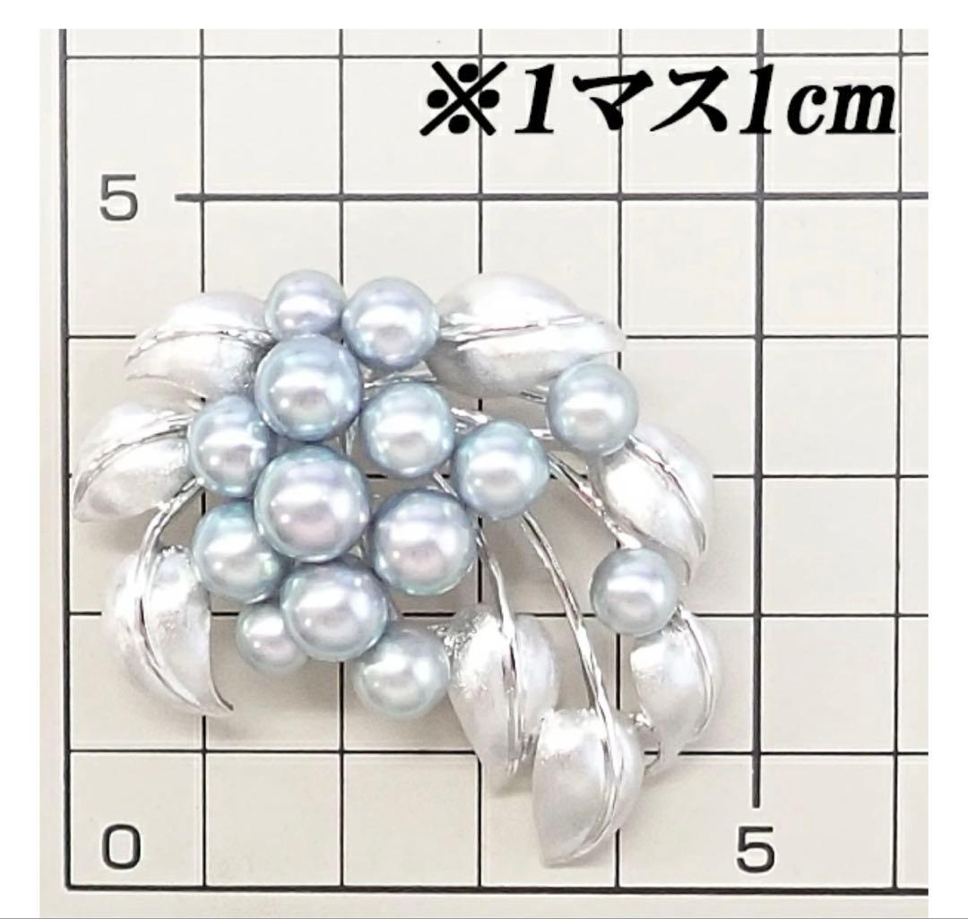 希少☆田崎真珠 TASAKI グレイパール ブローチ