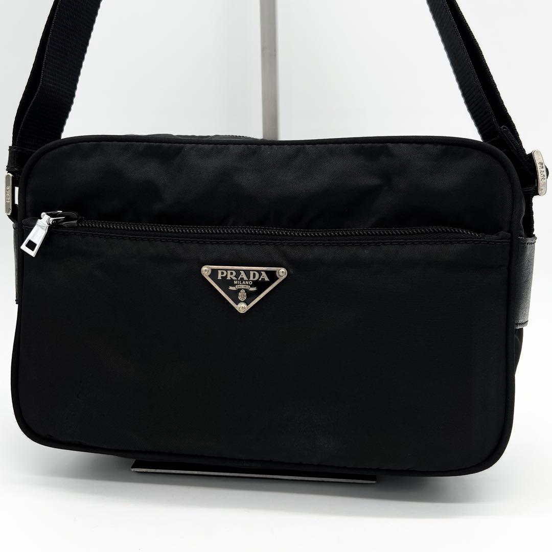 美品✨ プラダ ショルダーバッグ カメラバッグ テスート ナイロン ブラック 黒