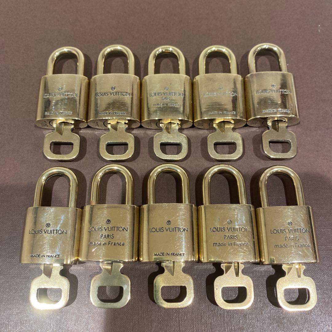 L00124 ルイヴィトン パドロック 10セット カデナ 南京錠 鍵 - メルカリ