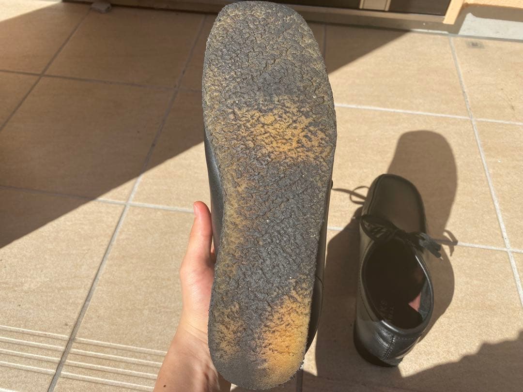 美品　クラークス　レザー　モカシン