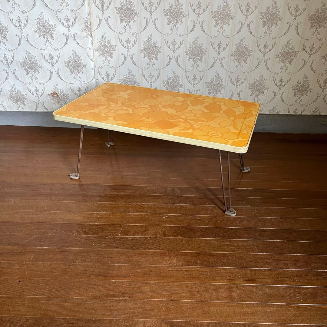 アンティーク】昭和レトロ レトロポップ 折り畳式 ミニテーブル