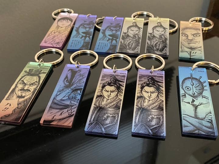 キングダム展限定グッズ「メタリックアクリルキーホルダー」セット販売