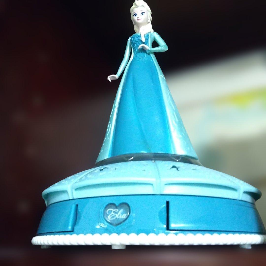 アナ雪 エルサフィギュア付きオルゴール