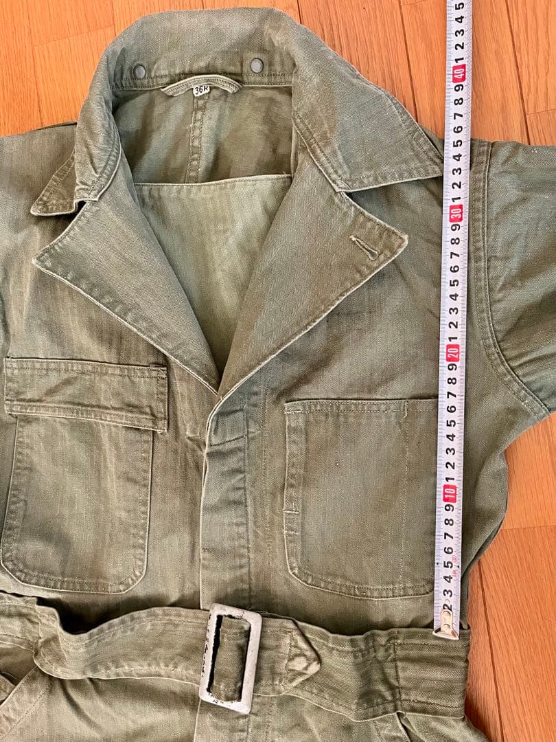 40's U.S.ARMY OD HBT オールインワン つなぎ M1938軍曹
