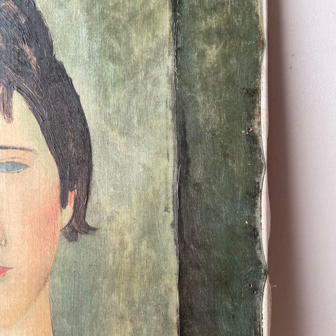 モディリアーニ 女の肖像　キャンバス　木枠　複製画　レプリカ　ヴィンテージ