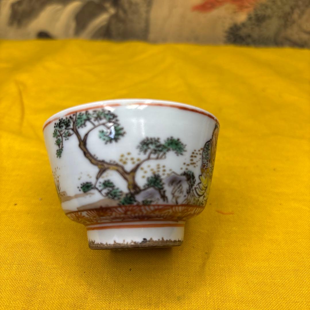 水越三兵衛 煎茶器 五客 旧作 時代箱 古美術 大珍品 1054