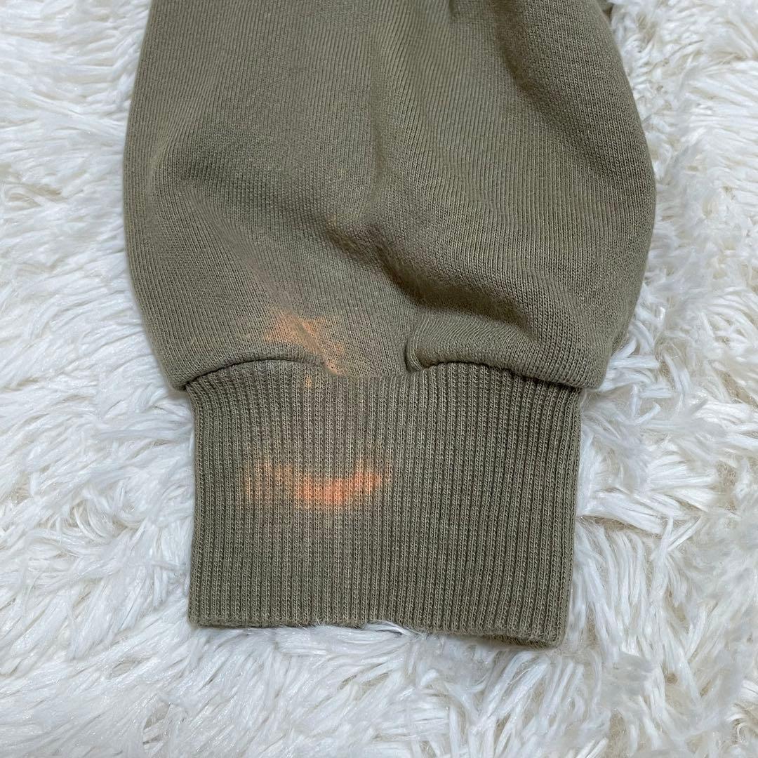 超希少 セリーヌ クラシックロゴルーズプルオーバーパーカー カーキ XS メンズ