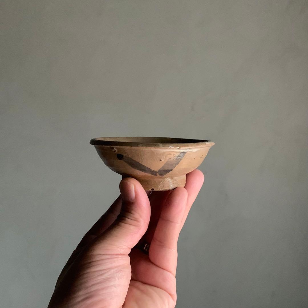 染付のある 平盃 酒器 ぐい呑み 盃 ちょこ 古美術 古道具 アンティーク