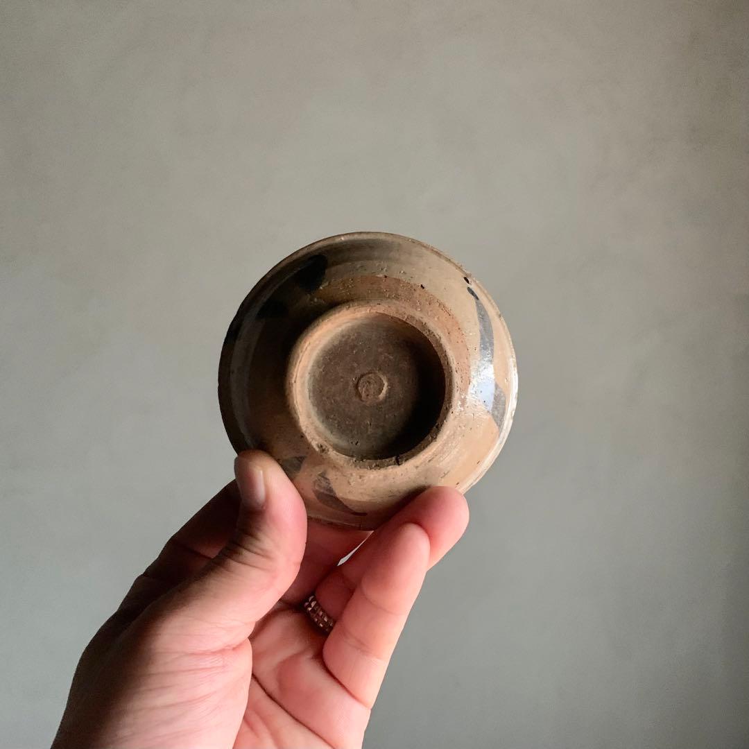 染付のある 平盃 酒器 ぐい呑み 盃 ちょこ 古美術 古道具 アンティーク