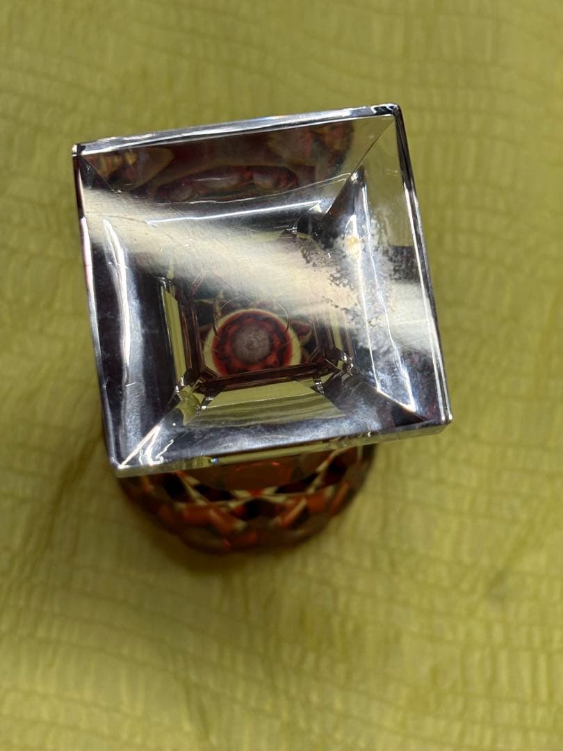 希少】薩摩切子脚付杯 復元島津 ✨ガハハ本舗お宝倉庫市