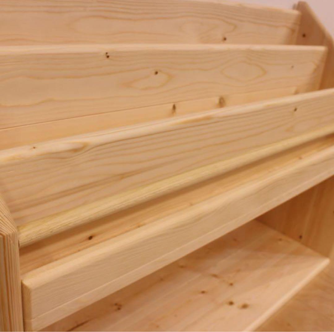 木製絵本棚 収納ボックス付き