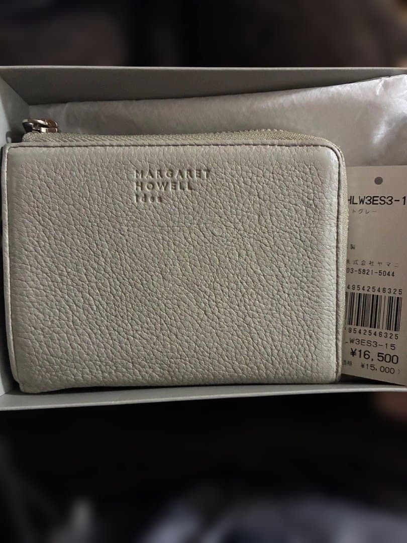 MARGARET HOWELL idea L字二つ折り財布 ライトグレー - メルカリ