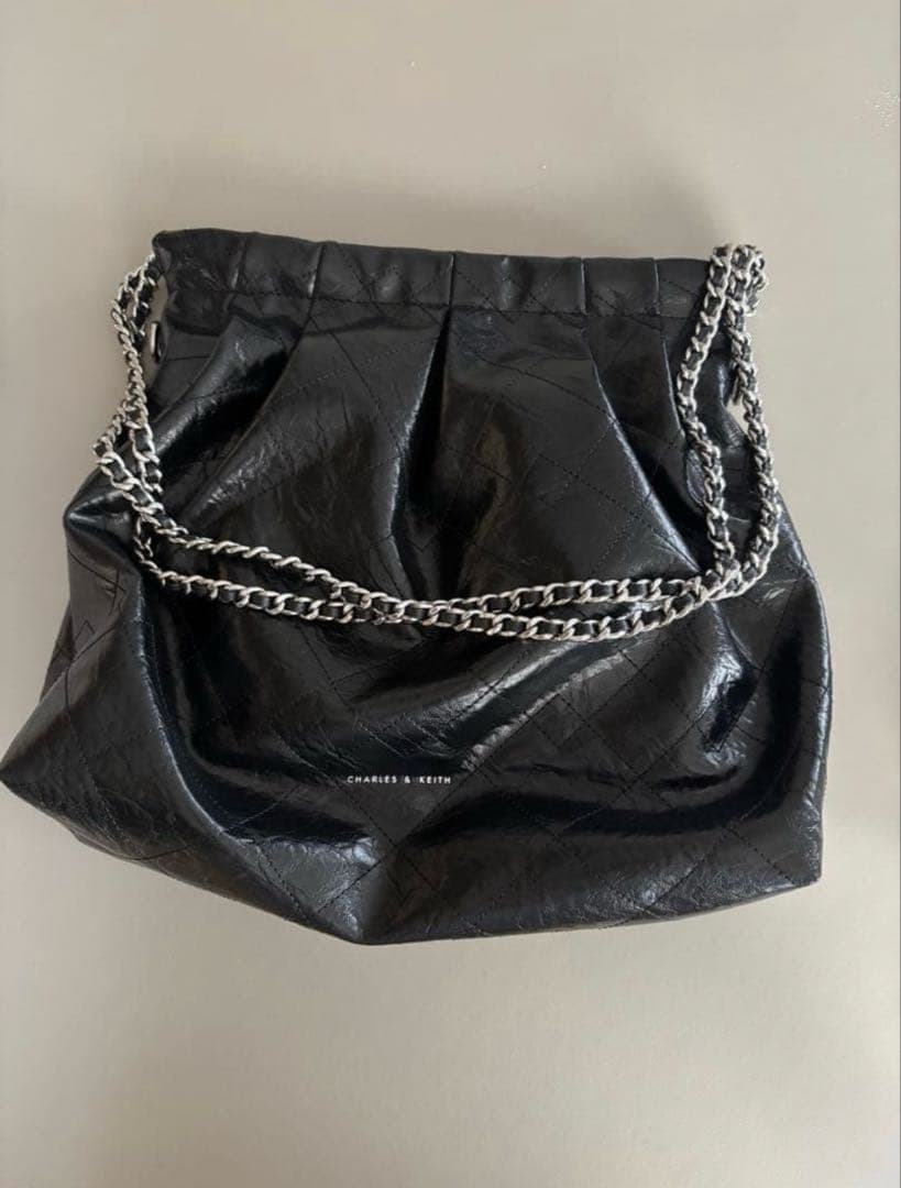 Duo ドゥオ ブレードチェーンハンドルホーボーバッグ - ブラック