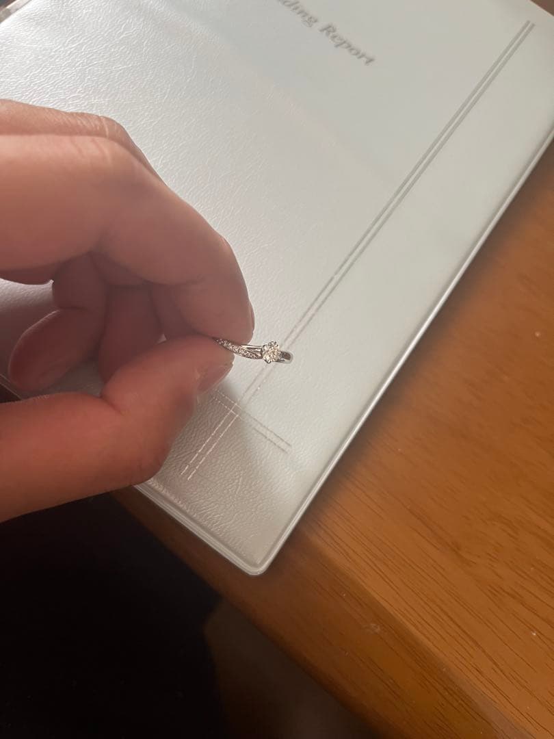 たま　I-PRIMO アイプリモ　婚約指輪 箱付き　9.5号