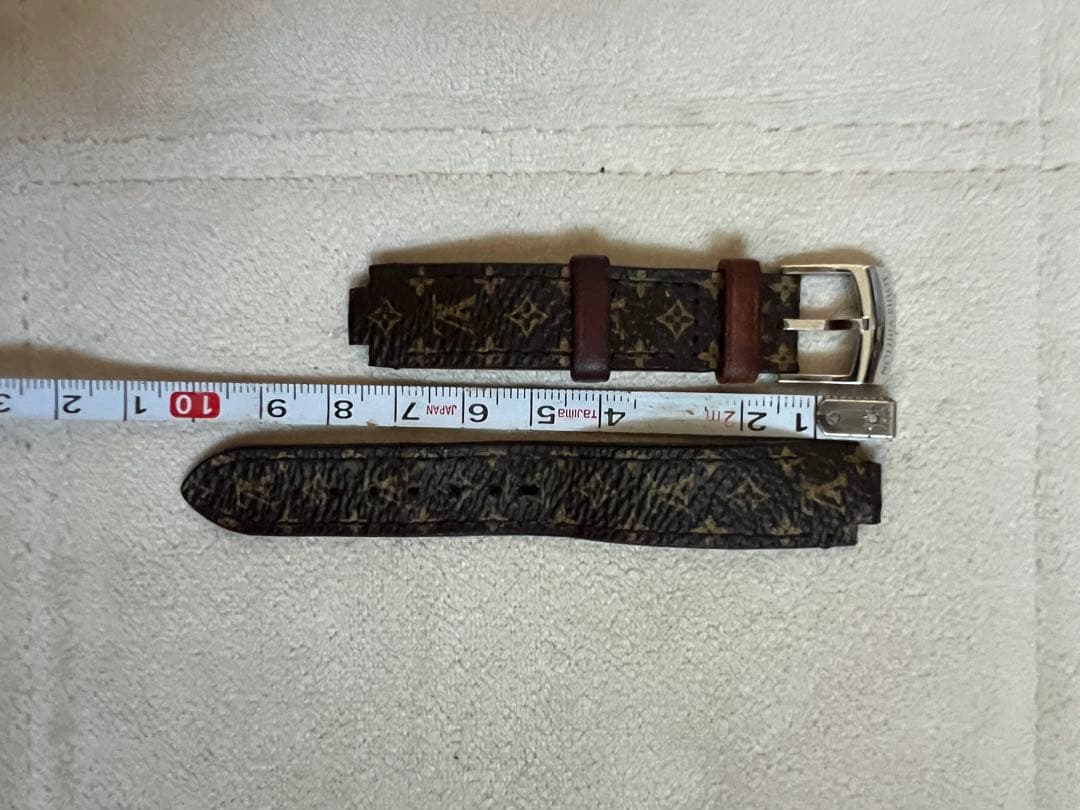 訳あり Louis Vuitton モノグラム レザーベルト 尾錠 本物