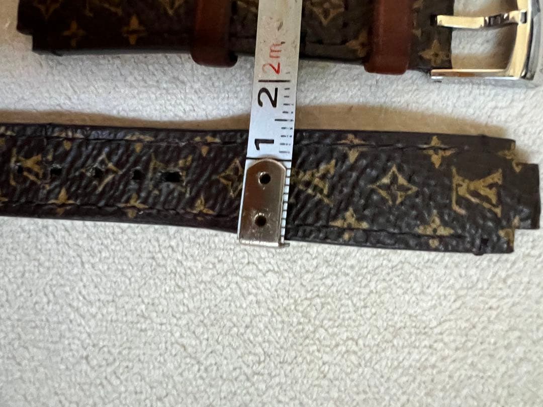 訳あり Louis Vuitton モノグラム レザーベルト 尾錠 本物