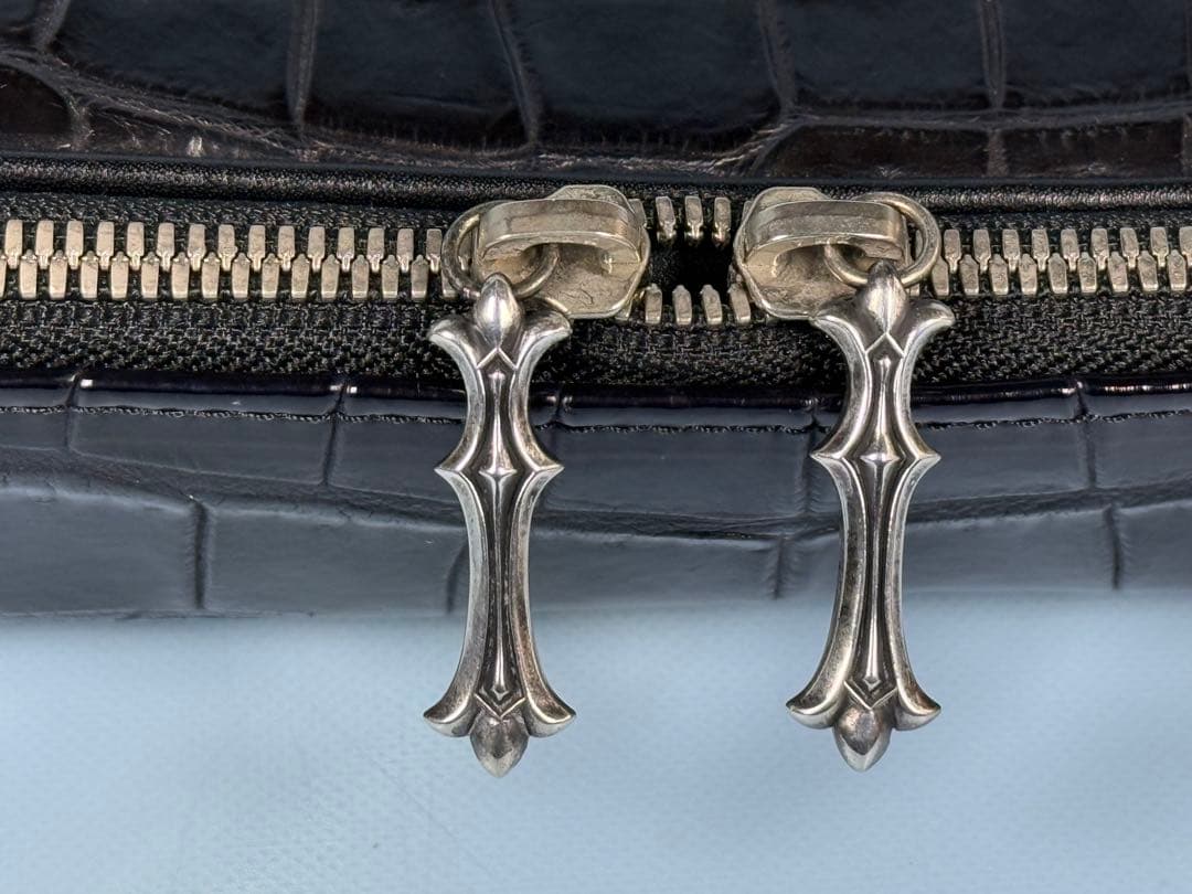 FUNNY製ポロサスクロコクラッチ ビジネスバッグ一点物