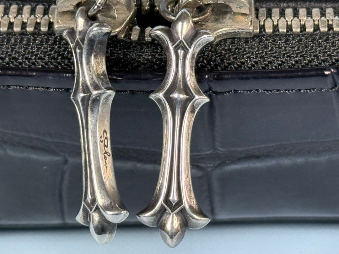 FUNNY製ポロサスクロコクラッチ ビジネスバッグ一点物