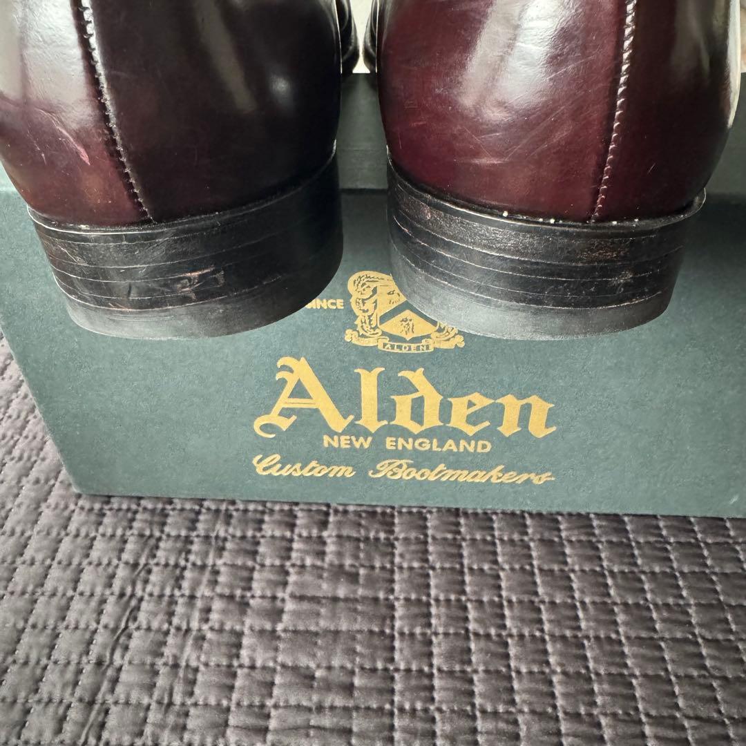 Alden　オールデン　Vチップ　コードバン　9D　バーガンディ
