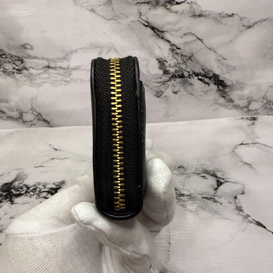 (未使用品)大人気、コーチ、カードケース、オールレザー、シボ革、金ロゴ、人気色