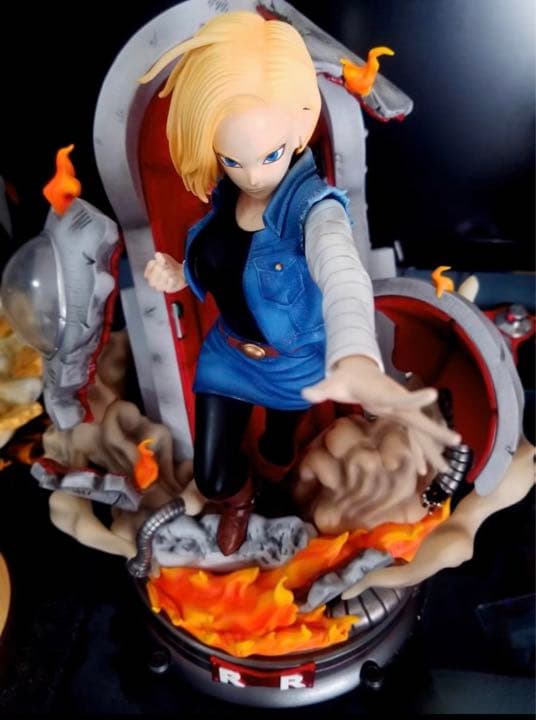 ドラゴンボール 人造人間18号 ガレージキット ガレキ スタチュー⑨