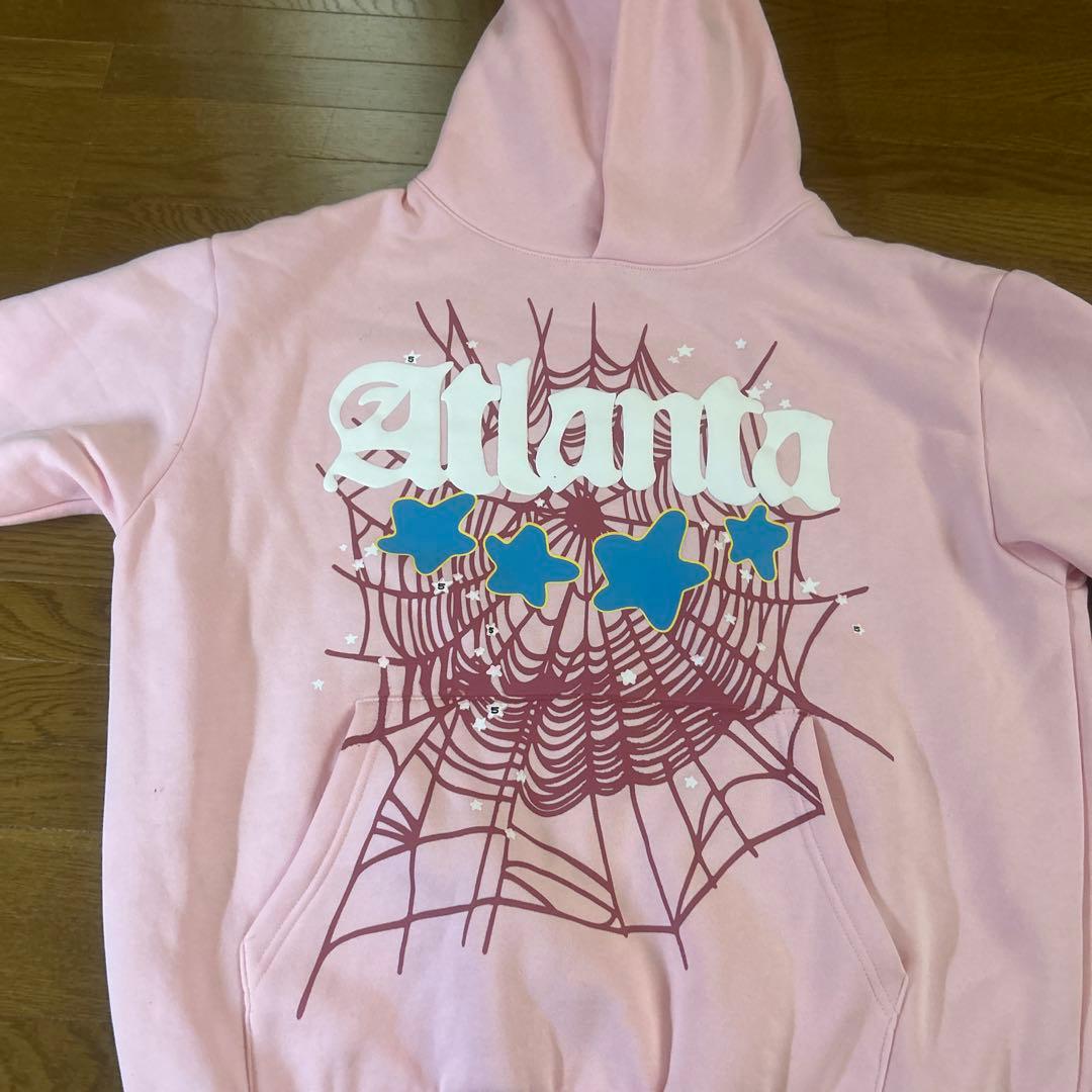 Atlanta sp5der ウェブ パーカー ピンク【24時間以内発送】
