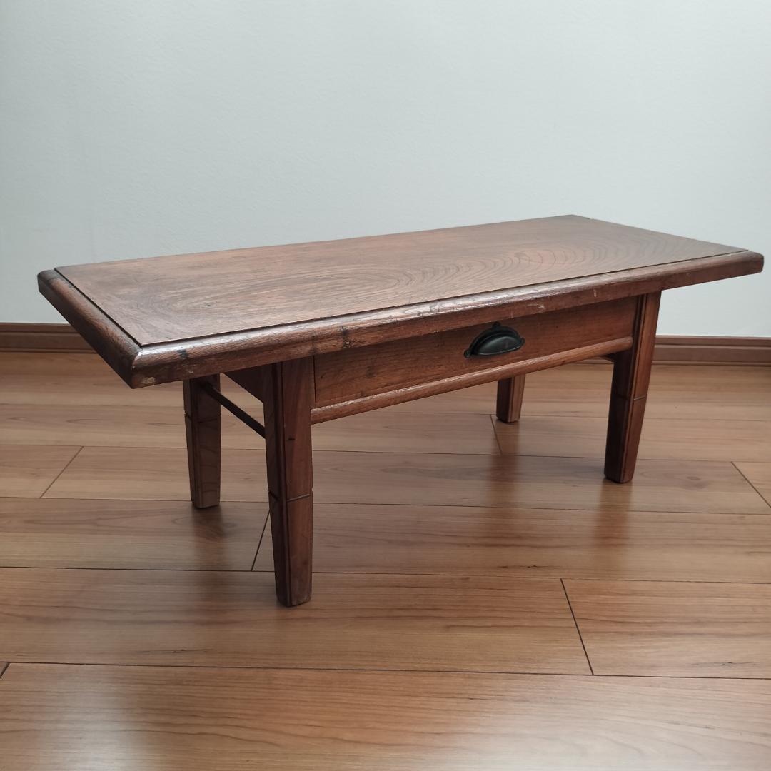 昭和レトロ アンティーク古家具（木製文机） 引き出し付 - メルカリ