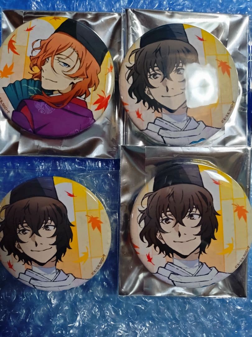 文豪ストレイドッグス 太宰 コラボカフェ本舗 迷ヰ犬怪奇譚 缶バッジ 中也