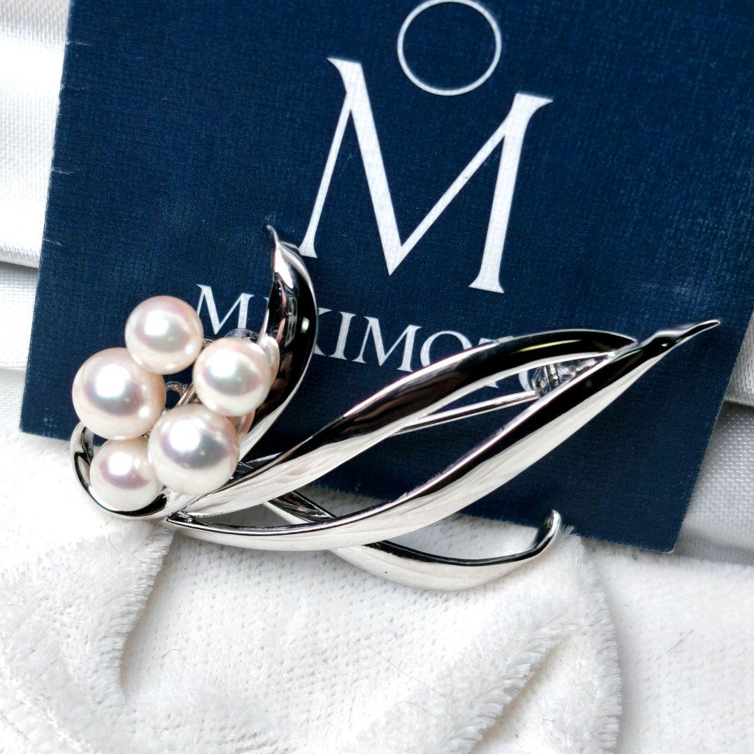美品 最高級!!】ミキモト ブローチ パール フォーマル 正規品 皇室