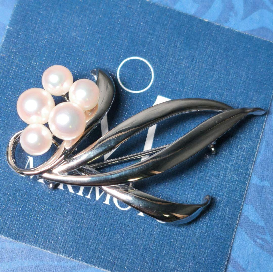 美品 最高級!!】ミキモト ブローチ パール フォーマル 正規品 皇室