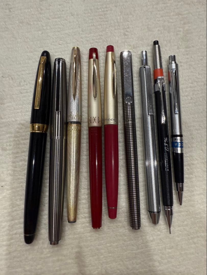 希少 PILOT 万年筆 ボールペン9本 まとめ売り 18K 14K 18KWG 希少 PILOT 万年筆 ボールペン9本 まとめ売り 18K 14K 18KWG