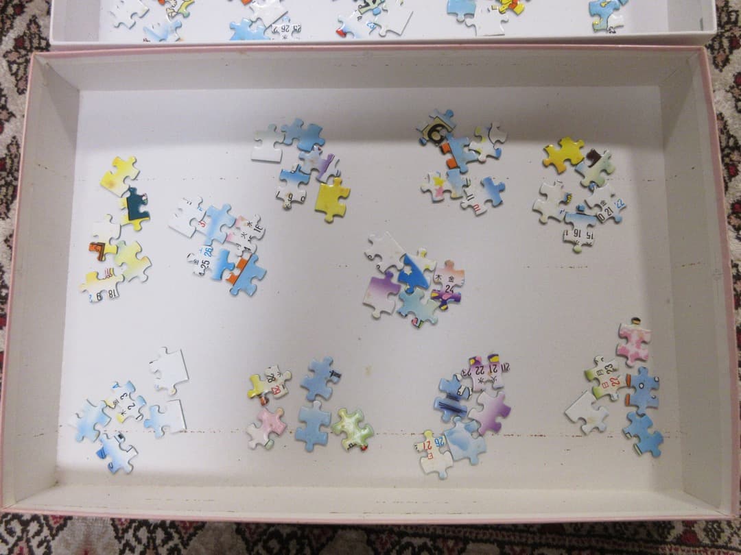 中古品】スヌーピーカレンダージグソーパズル 1994年版 1000ピース