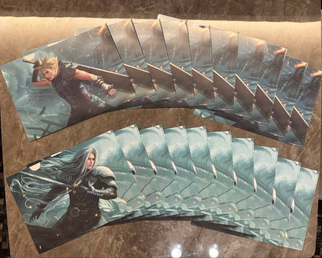 ff mtg ローソン クリアファイル クラウド セフィロス ×10セット ff mtg ローソン クリアファイル クラウド セフィロス ×10セット