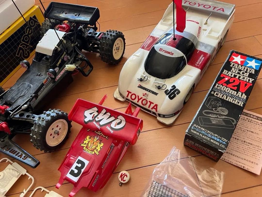 タミヤ ホットショット&トムス ラジコン&プロポセット ジャンク 当時物