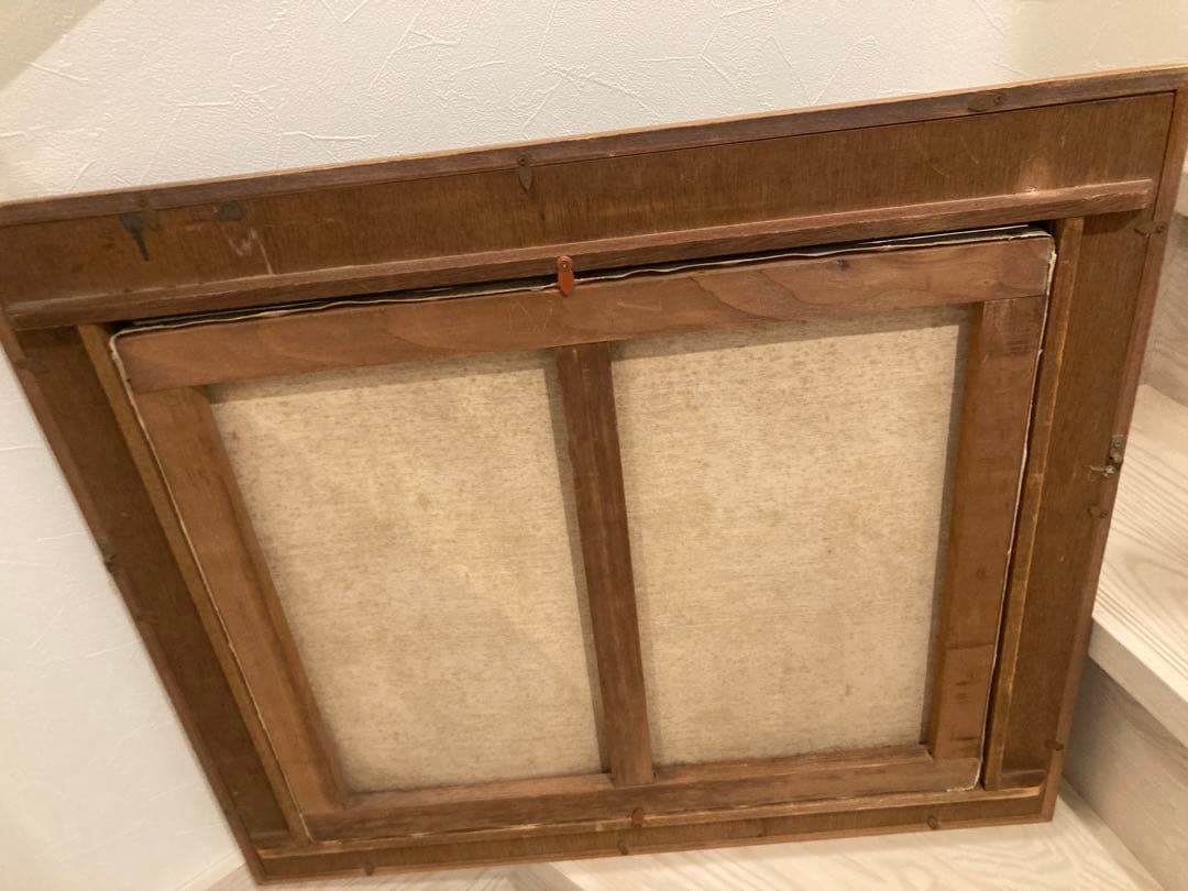 風景画 油彩画 フレーム付き