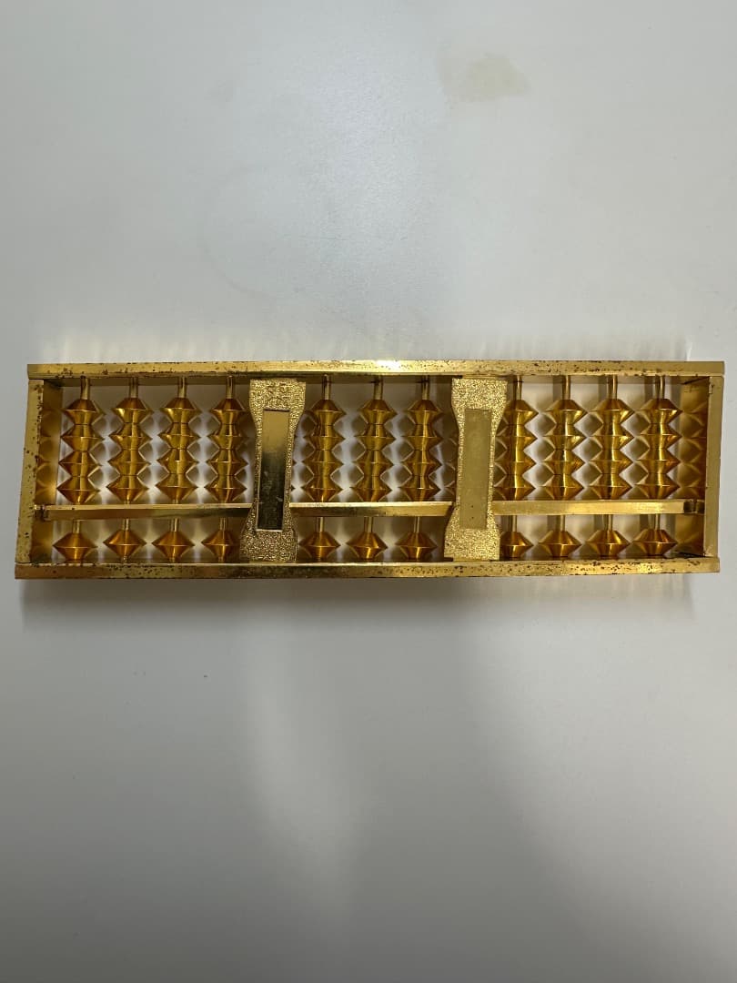 唐草 黄金算盤 そろばん 金メッキ 24KGP - メルカリ