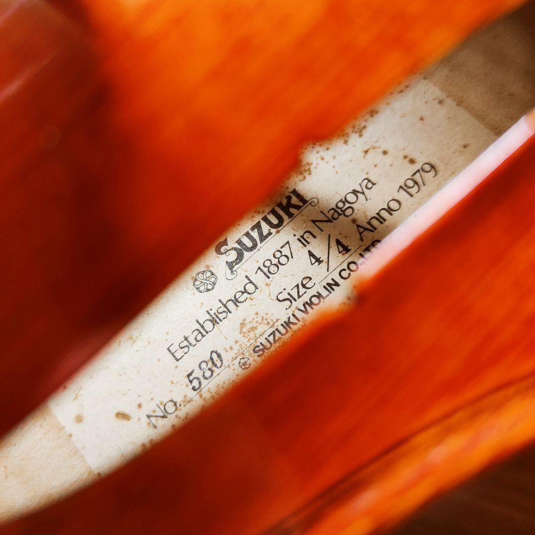 深紅杢優音】スズキ No.580 4/4 バイオリン 1979 - メルカリ