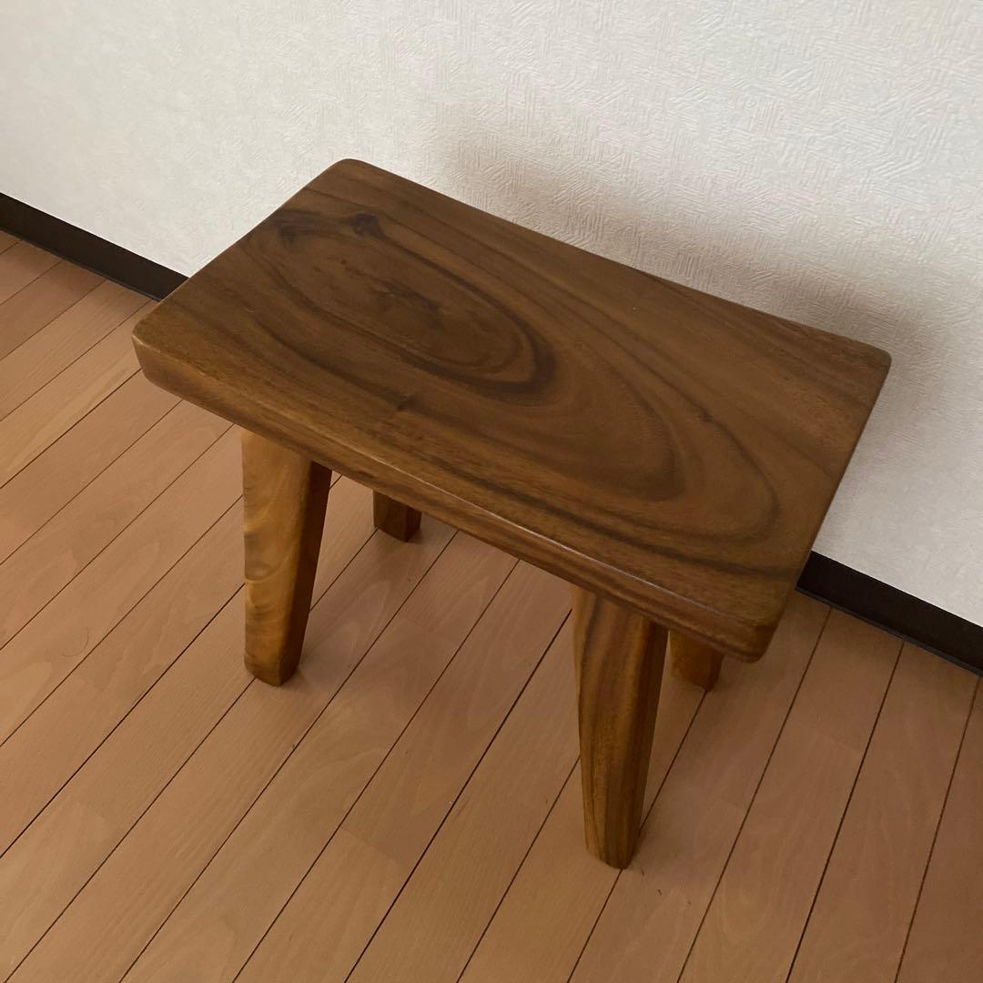 ギギリビング　木製ベンチ　ウッドスツール　カーブ