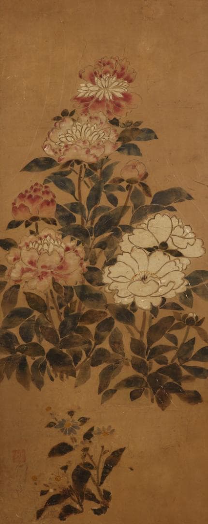 【伊年印】★俵屋宗達『四季草花図』 六曲半双 琳派★検）尾形光琳 本阿弥光悦