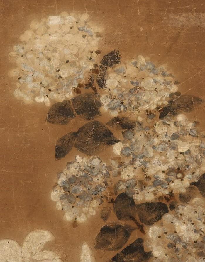 【伊年印】★俵屋宗達『四季草花図』 六曲半双 琳派★検）尾形光琳 本阿弥光悦